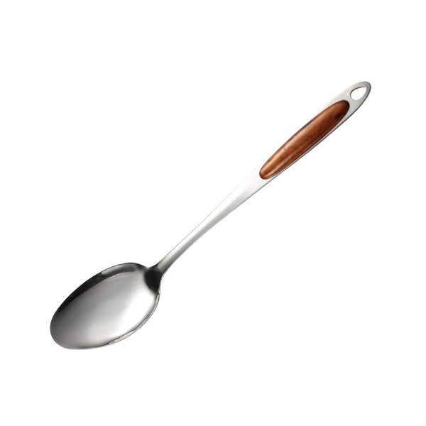 Wudy Kitchen — Wudy 7-Piece Stainless Steel Utensil Set | Wood-Inlay Handles