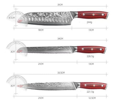 Damascus Steel Chef Knife - Wudy Kitchen