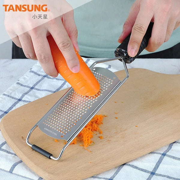 Mill Cheese Grater Stainless Steel Lemon Zester Citrus Ginger Garlic Grater Long Handle Vegetables Kitchen Tool Manual