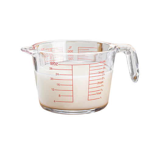 Heat-Resistant Glass Measuring Cup – 350ml / 500ml / 1000ml
