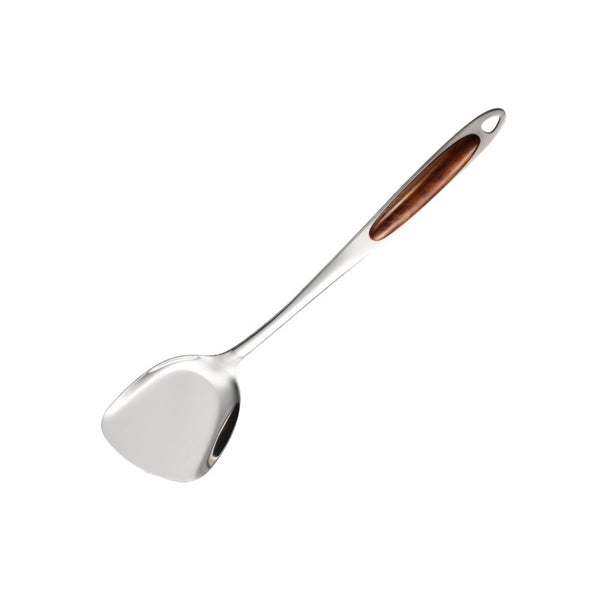 Wudy Kitchen — Wudy 7-Piece Stainless Steel Utensil Set | Wood-Inlay Handles