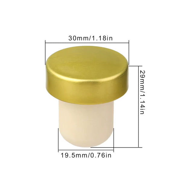 Silicone Champagne Wine Beer Bottle Cork Stopper Plug Wine Bottle Sealer Cap Stopper Bar Kitchen Tool Vacuum Sealed Sealer Plug