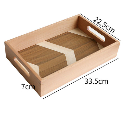 Geometric Solid Wood Serving Tray – Hexagon & Rectangle Variants