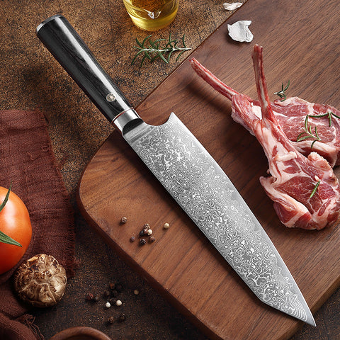 Damascus Pattern Western-Style Chef Knife