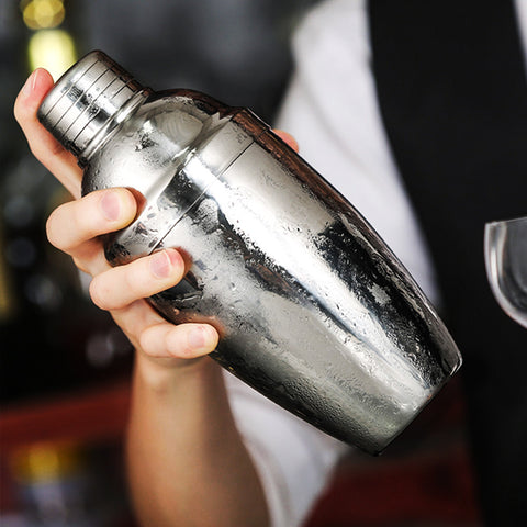 Stainless Steel Cocktail Shaker – 600ml Professional Mixer (Silver, Gold, Rose Gold, Black)