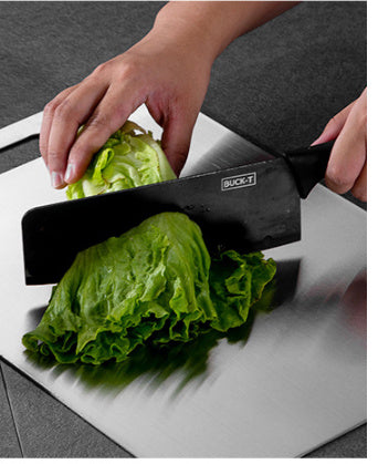 Antibacterial Steel Cutting Board – Dual-Face, Rust-Resistant