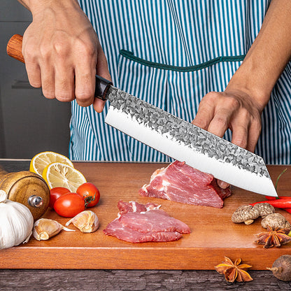 Handmade Hammered Forged Chef's Knife