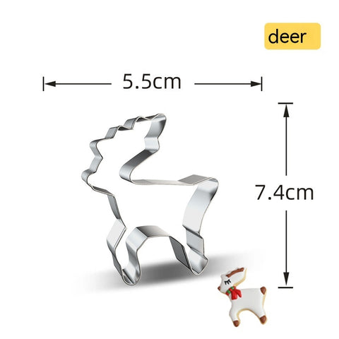 Christmas Cookie Cutter Set – Stainless Steel Holiday Shapes
