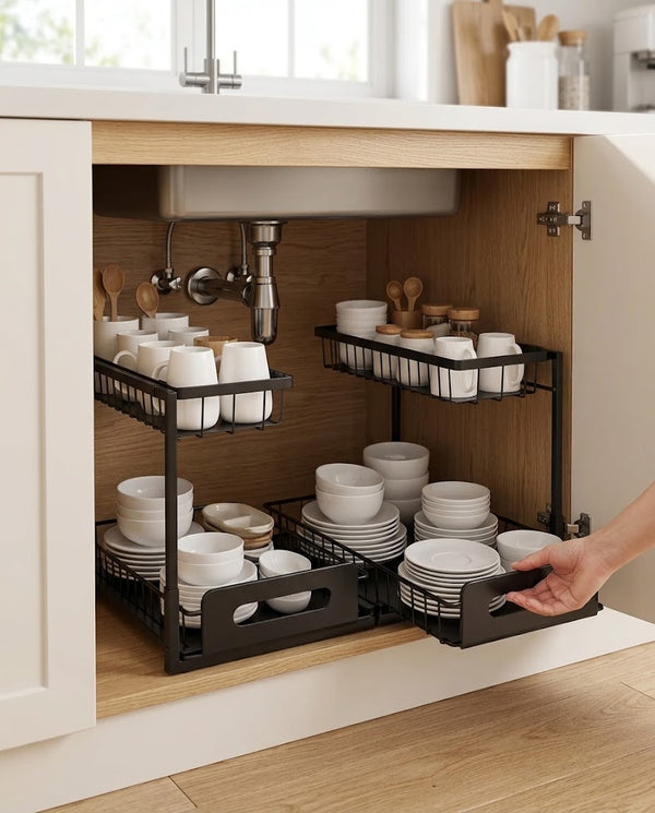 2-Tier Under-Sink Pull-Out Baskets
