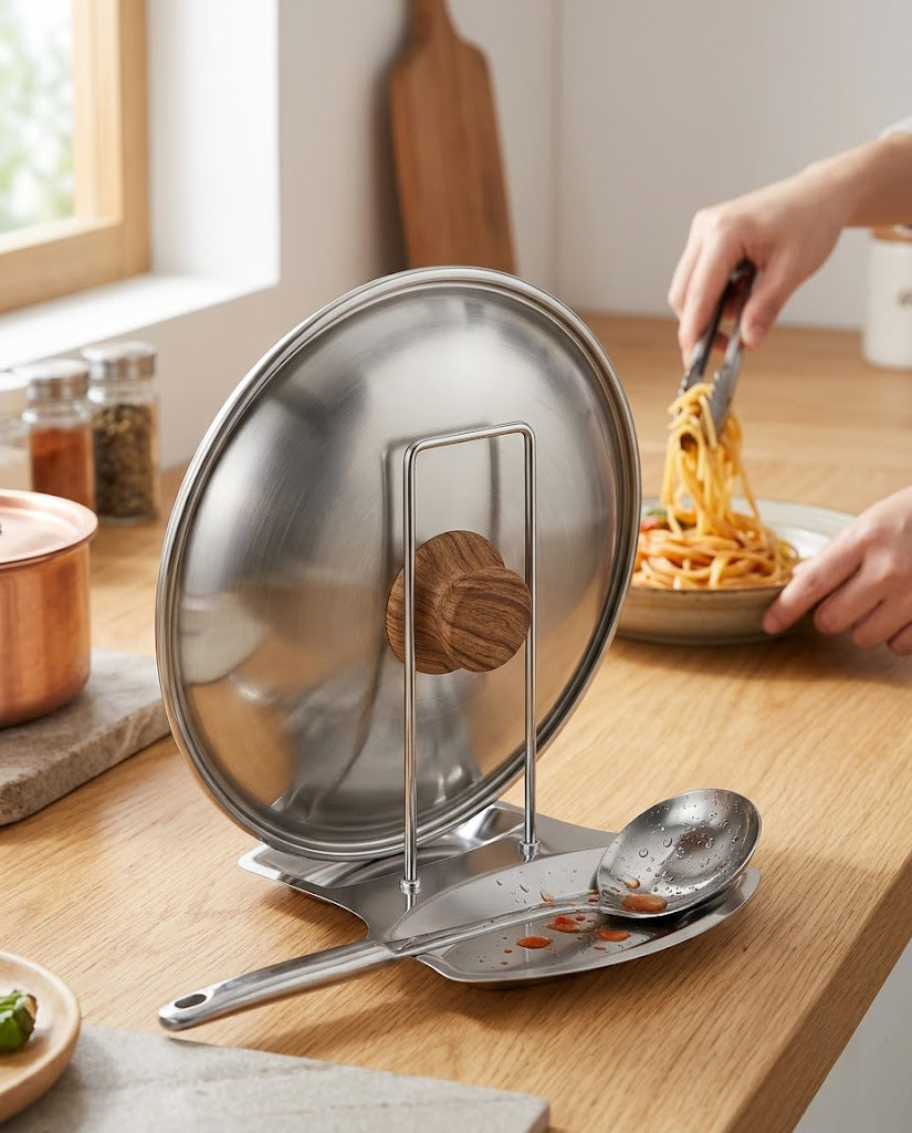 Stainless Steel Pot Lid Holder