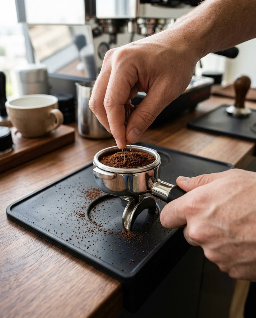 Espresso Tamper Mat — Styles A–E