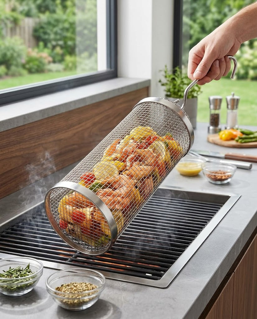 Rolling Grill Basket — Wudy Kitchen, image 5
