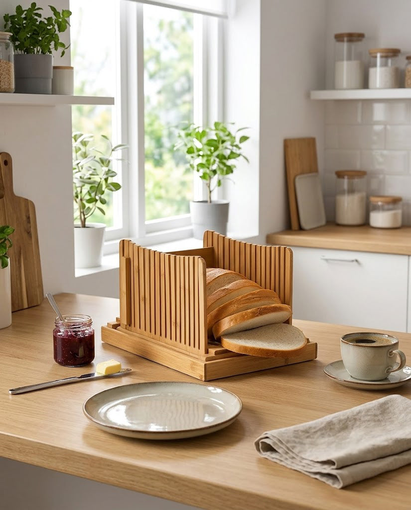 Foldable Bread Slicing Guide