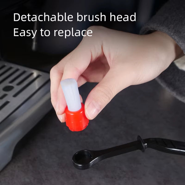 Detachable Brush Head High Quality Food Grade Plastics Coffee Cleaning Brush for Coffee Machine