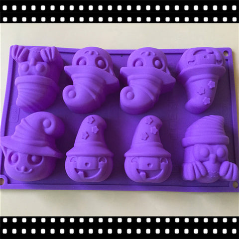 Halloween Pumpkin Ghost Silicone Cake Mould