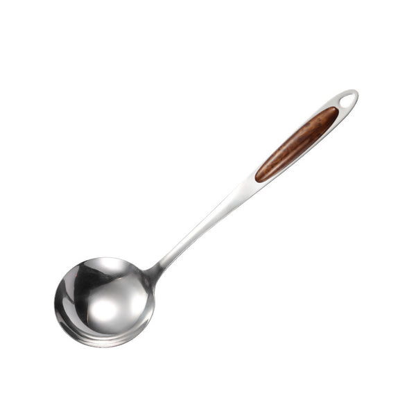 Wudy Kitchen — Wudy 7-Piece Stainless Steel Utensil Set | Wood-Inlay Handles