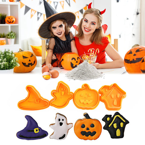 Halloween Cookie Cutter Mold Set