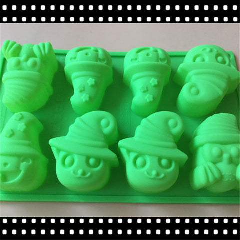 Halloween Pumpkin Ghost Silicone Cake Mould