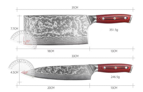 Damascus Steel Chef Knife - Wudy Kitchen