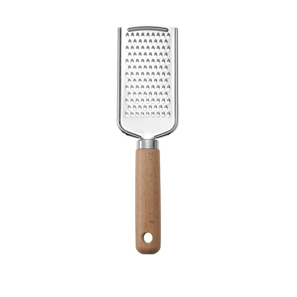 LMETJMA Stainless Steel Kitchen Gadget Set Western Cooking Utensil Tool with Wooden Handle Included Pizza Cutter Garlic Press