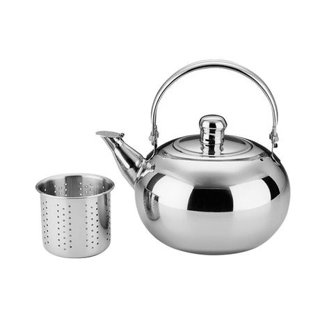 1.6L Stainless Steel Teapot with Built-in Infuser – Silver