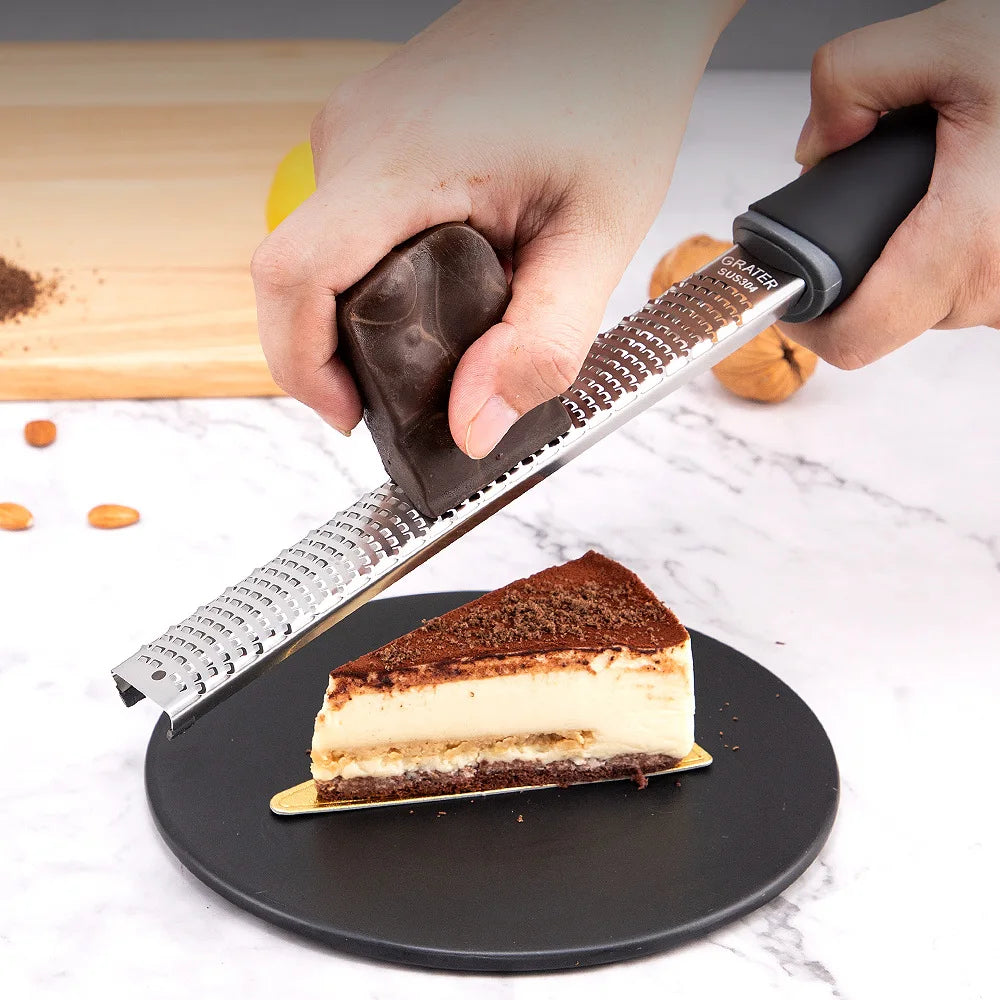 Faster Prep Fine Cheese Grater · ~12"