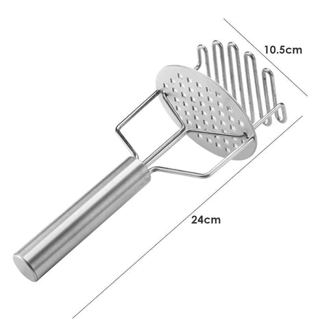 Stainless Steel Potato & Vegetable Masher – Ergonomic Premium Kitchen Tool