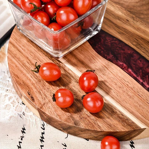 Charcuterie & Cheese Board Wood Round Platter