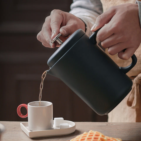 Ceramic Premium French Press – 1050ml, Matte Black