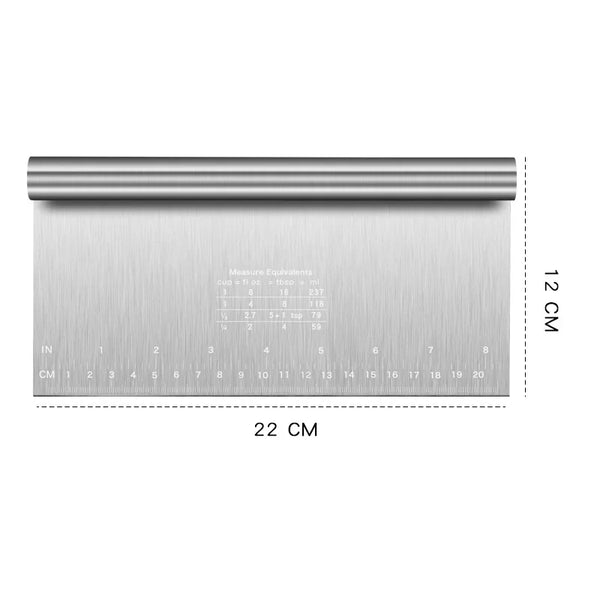 6"/8" Stainless Steel Cake Scraper DIY Dough Pastry Spatulas Buttercream Edge Smoother Cake Decorating Tools Baking Accessories