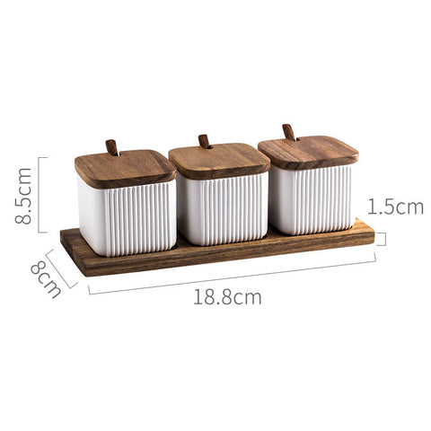 Wudy Ceramic Seasoning Jar Set