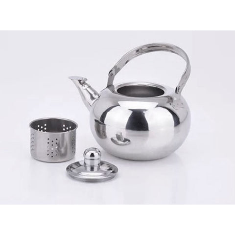 1.6L Stainless Steel Teapot with Built-in Infuser – Silver