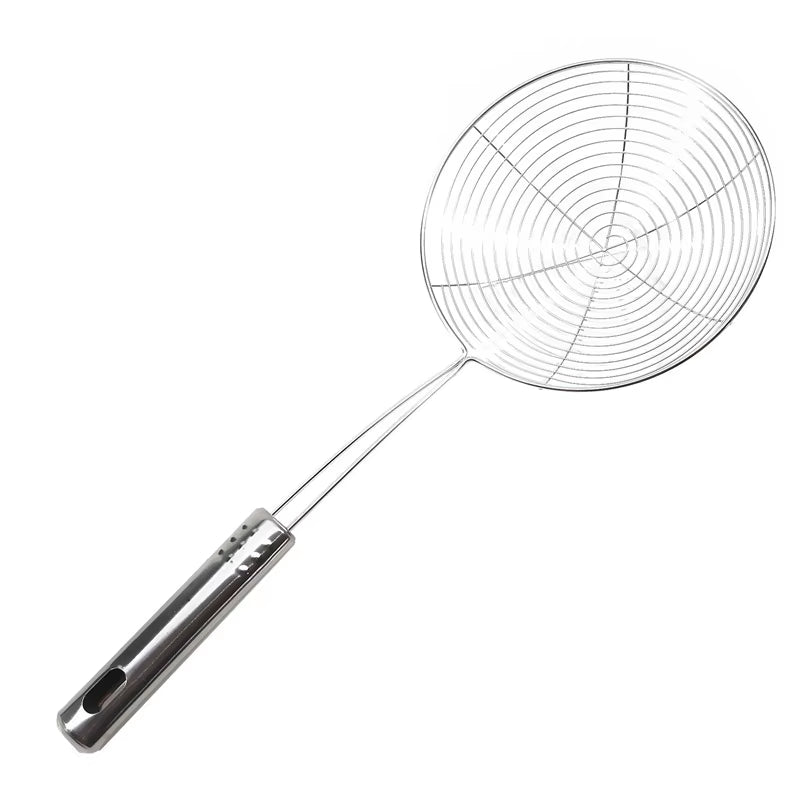 Oval Skimmer Stainless Steel Filter Mesh Oil Pot Food F…