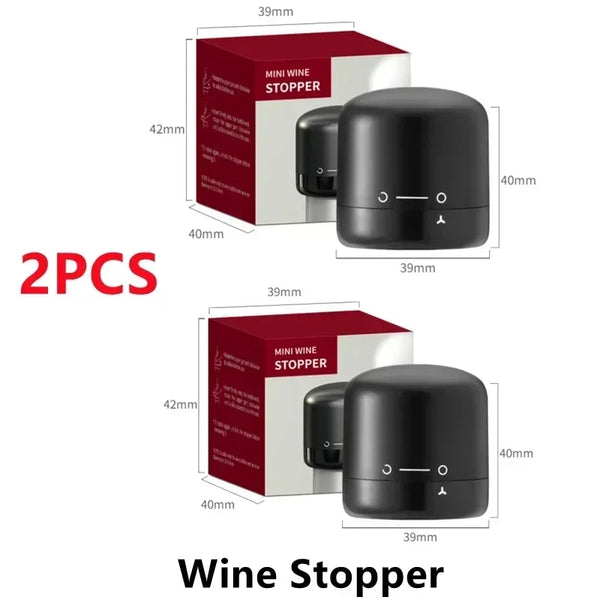 Wine Stopper 1/2 Piece Reusable Bar Accessories Silicone Sealing Champagne Cork Keep Wine Freshness Bottle Cap Barware Home