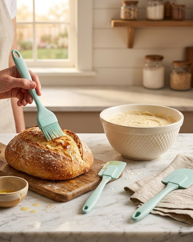 Sure Grip Silicone Spatula & Brush Set · 3-Piece