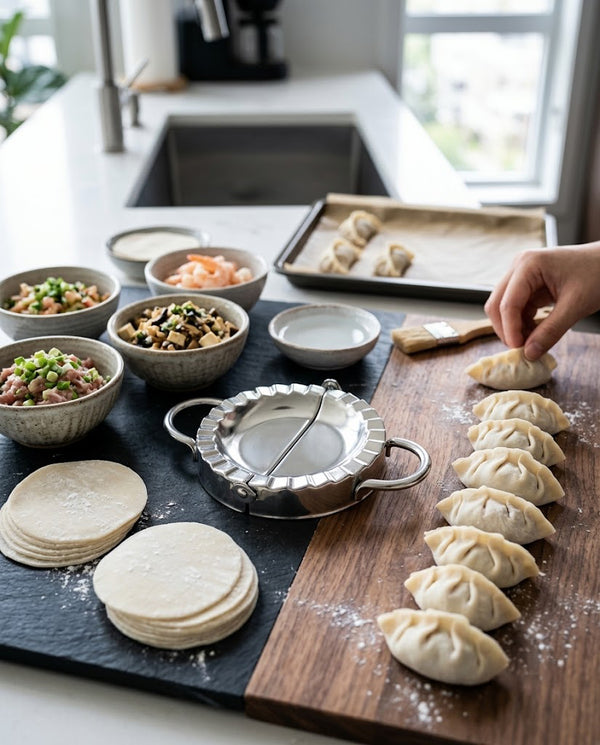 Stainless Steel Dumpling Press — Small / Medium / Large — Wudy Kitchen, image 5