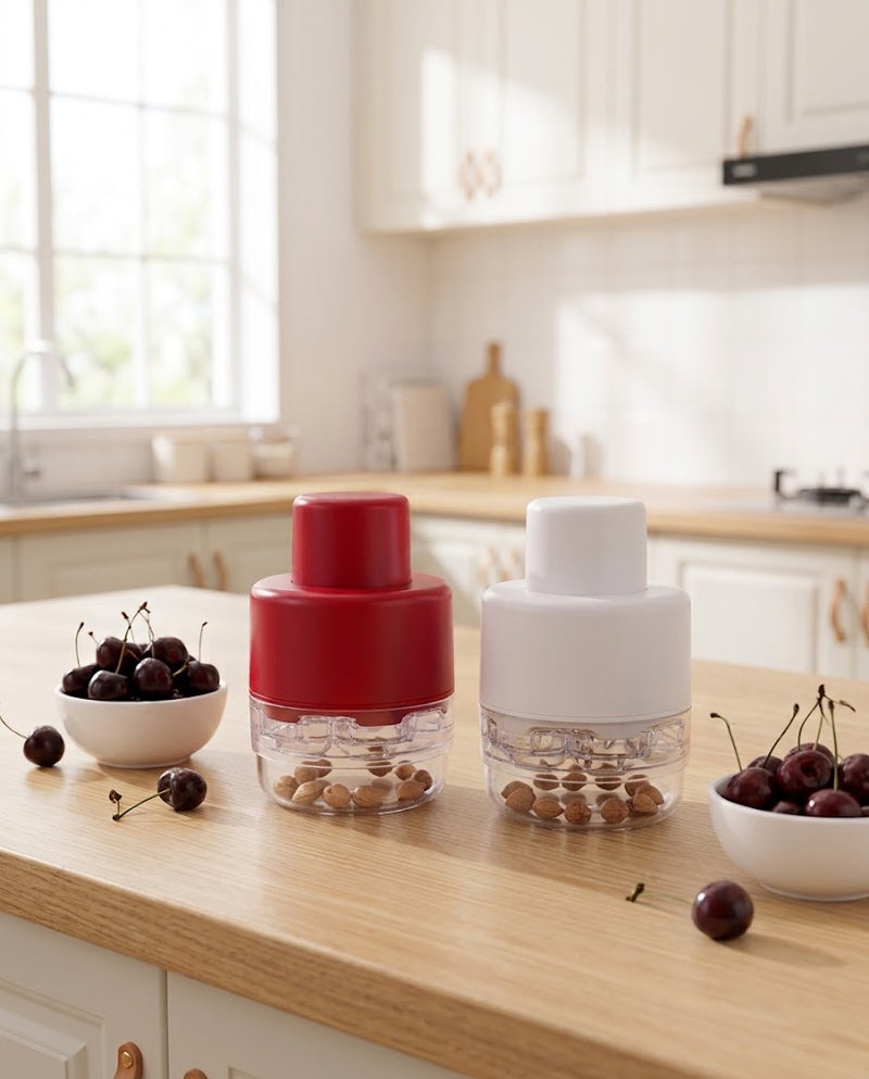 7-hole Press Cherry Pitter Fruit Seed Remover Tool