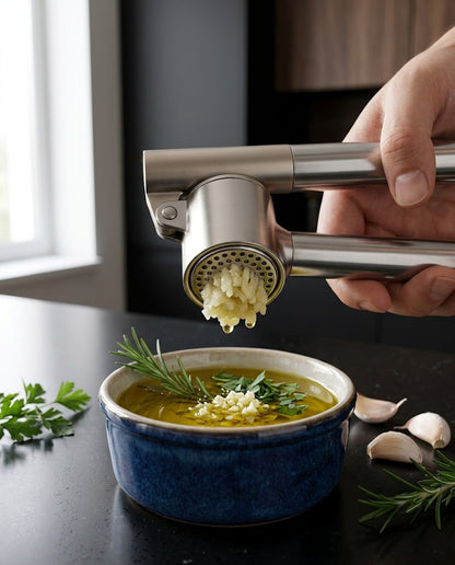 Stainless Steel Garlic Press