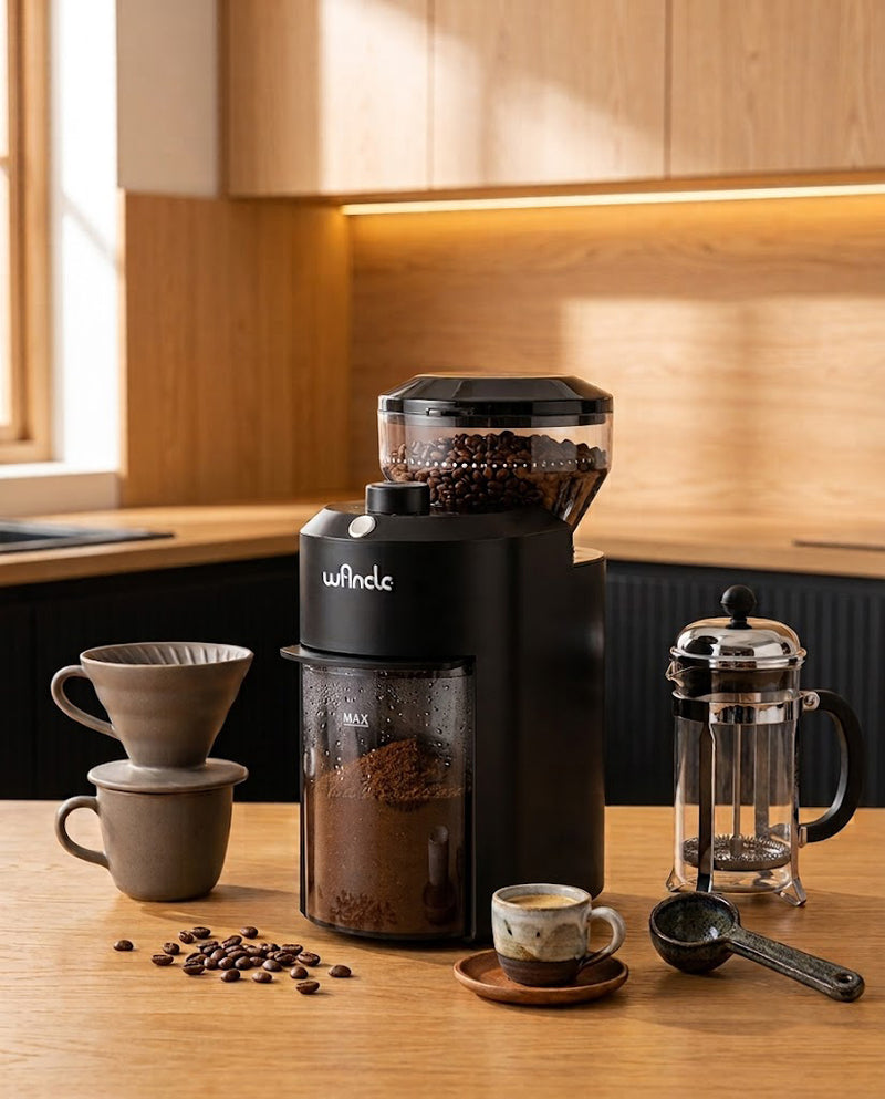 Electric Conical Burr Coffee Grinder · 28 Settings