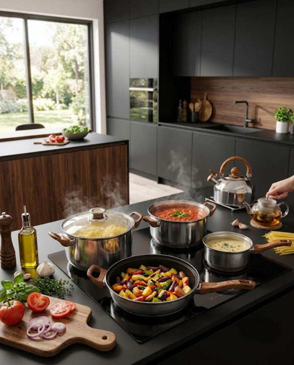 Stainless Cookware Set · 12-Piece