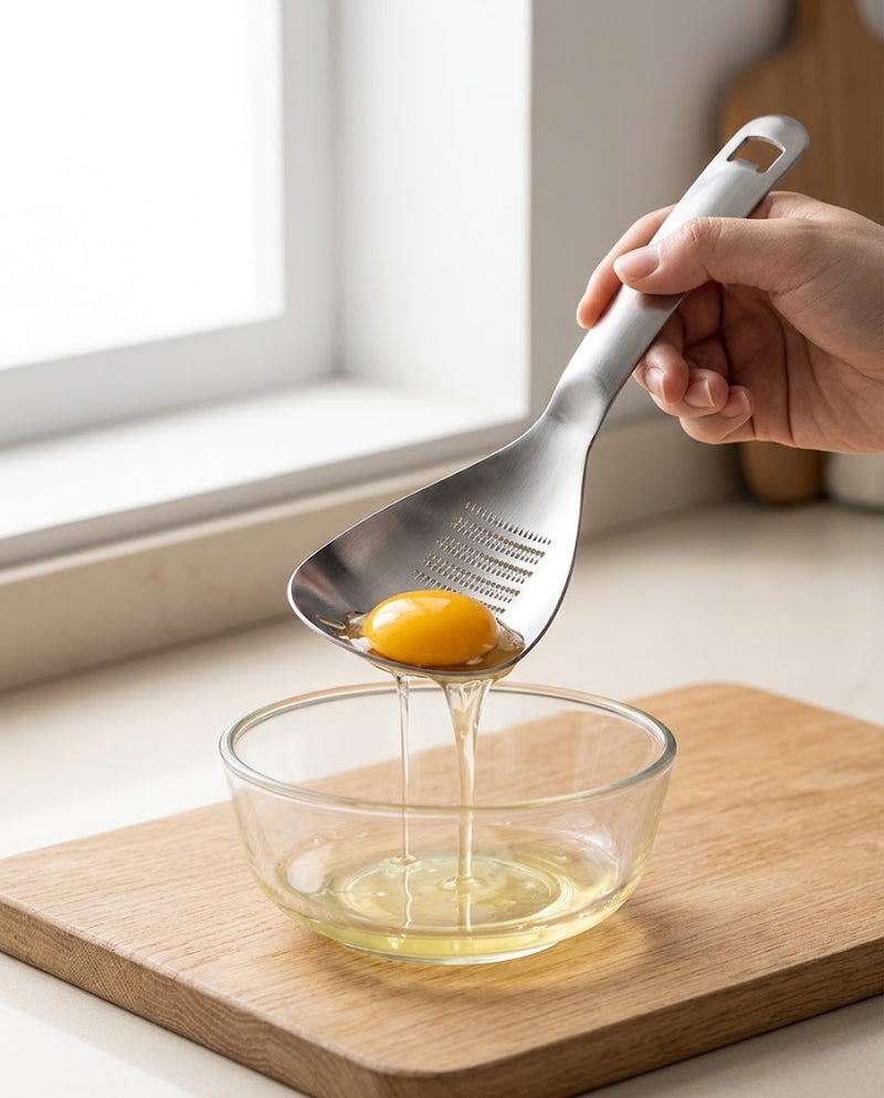 Stainless Steel Food Garlic Masher Spoon Kitchen Gadget
