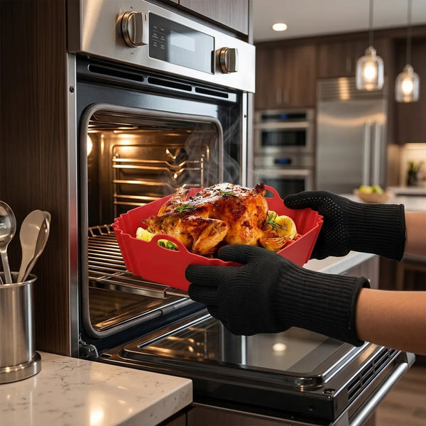 Silicone Air Fryer Basket · 19 cm — Wudy Kitchen, image 1