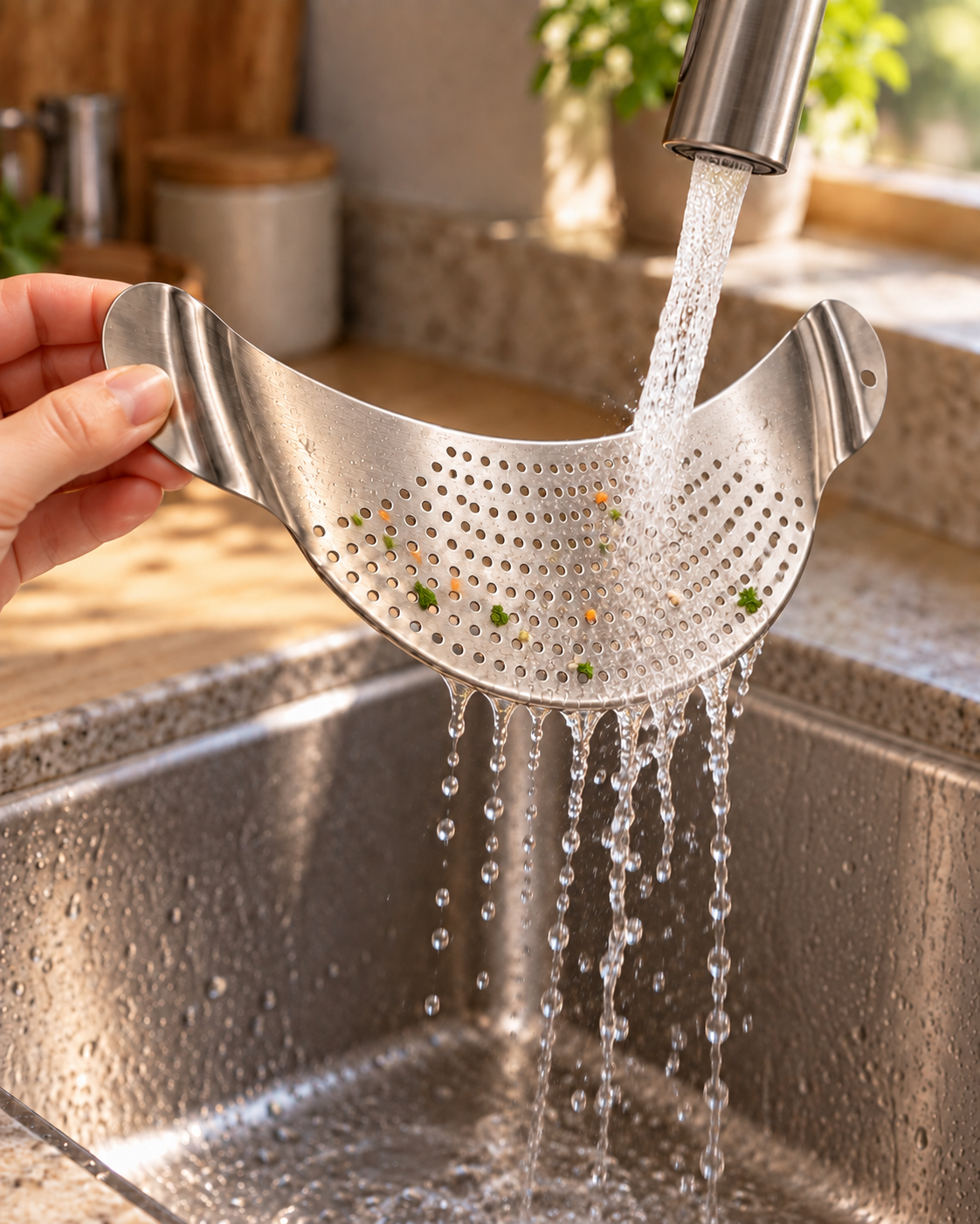 Stainless Steel Clip-On Pot Strainer