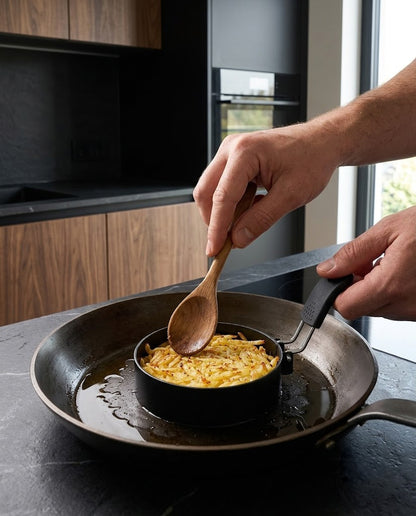 Stainless Steel Egg Ring with Anti-Scald Handle