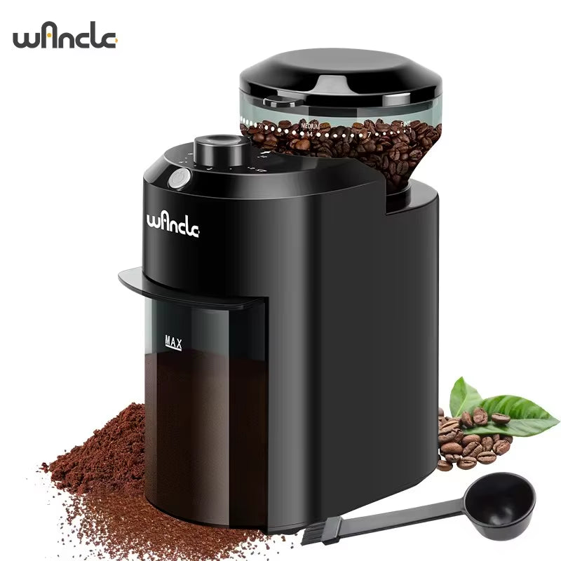 Wancle COMPACT BURR COFFEE GRINDER 28 major settings with mi
