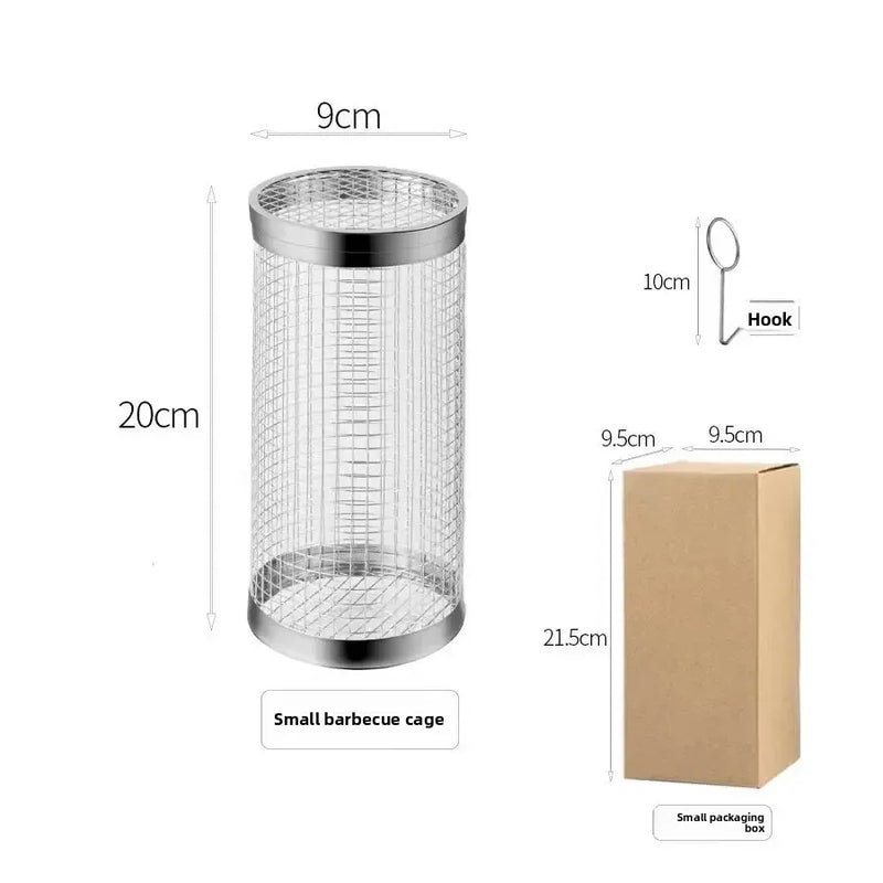 1Pc BBQ Cage Stainless