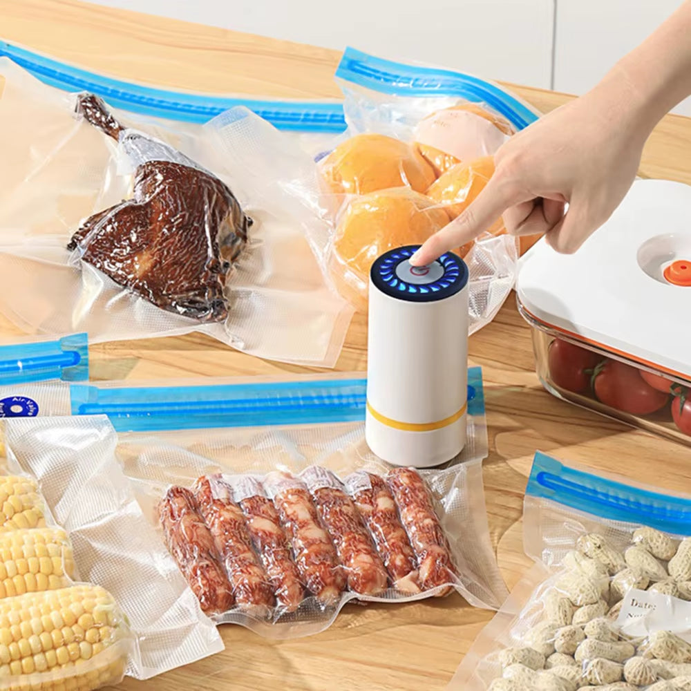 Food Safe & BPA Free Material: Reusable vacuum food storage