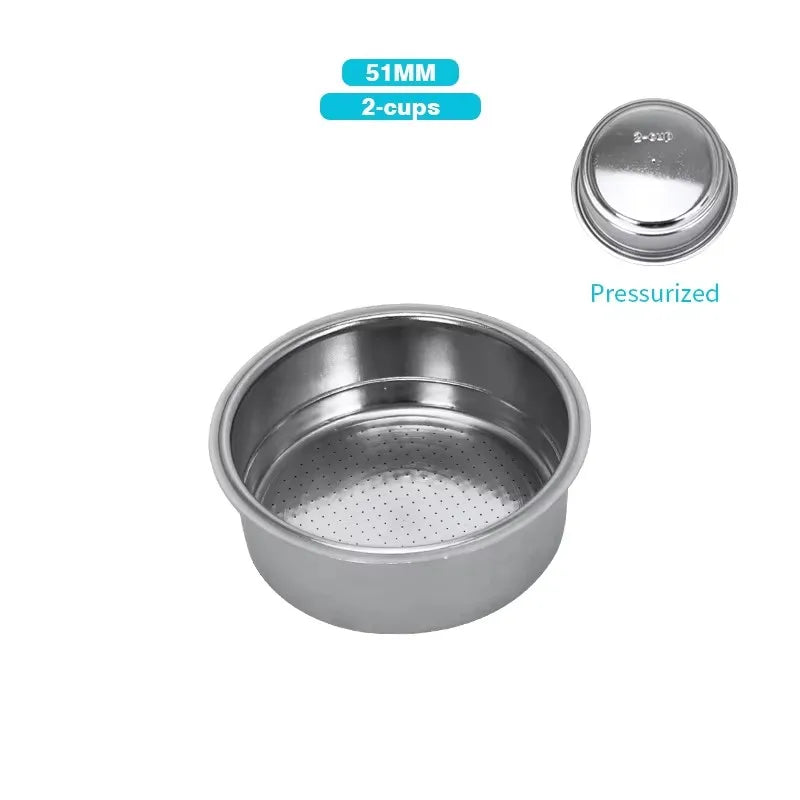 51Mm 54Mm 58MM Coffee Filter Basket Stainless Steel Replacement Basket for Portafilter Espresso Machine Barista Accessories