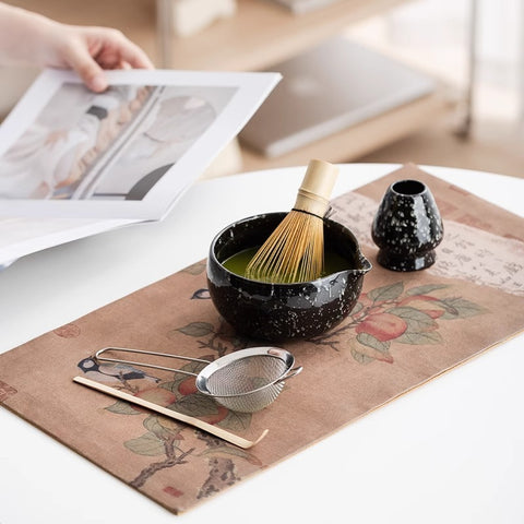 6-Piece Matcha Ceremony Set – Ceramic & Bamboo (Multiple Color Options)