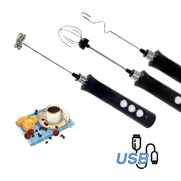 Wudy Kitchen Wudy Whisk Milk Frother 3-Speed Electric — milk frother — lifestyle scene — kitchen setting